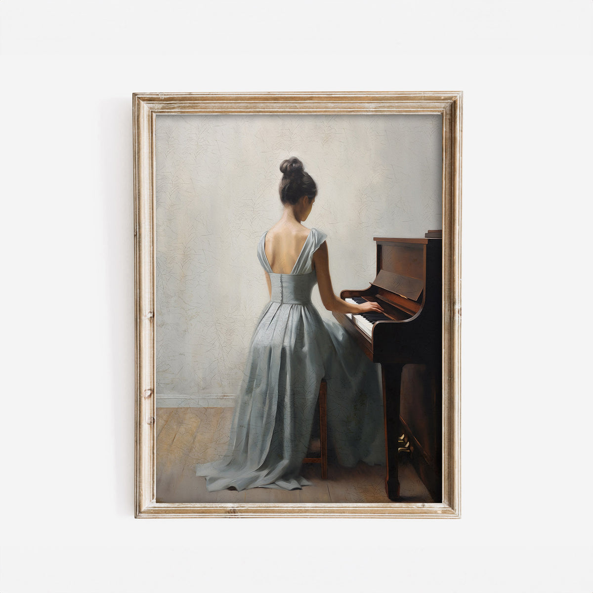 Woman At Piano Art Print – Paper House Print Shop