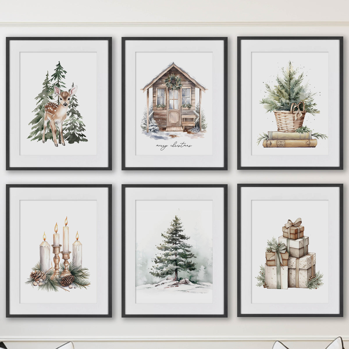 Minimalist Green Christmas Art Set of 6 Art Prints – Paper House Print Shop minimalist-green-christmas-art-set-of-6-art-prints-paper-house-print-shop