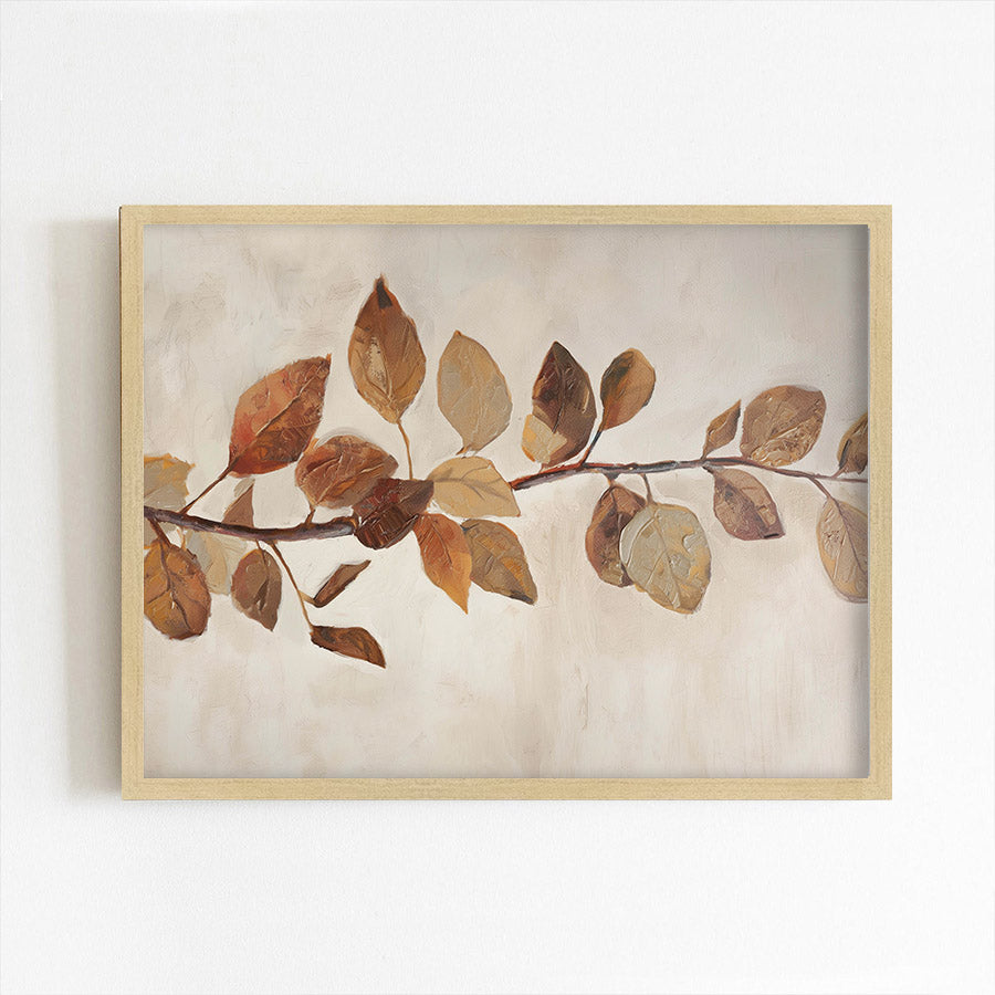 Branch on Beige Art Print – Paper House Print Shop