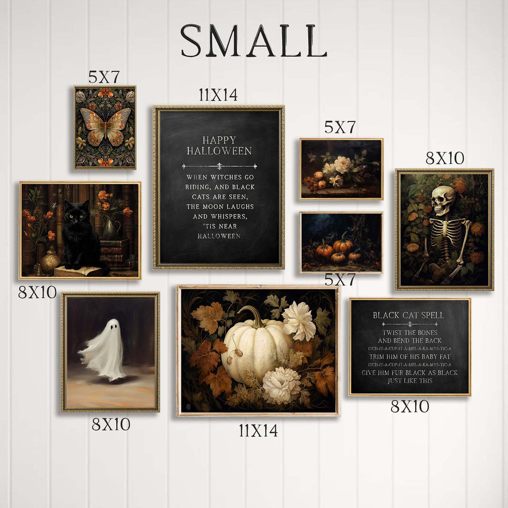 Vintage Halloween Gallery Wall Art Print Set – Paper House Print Shop