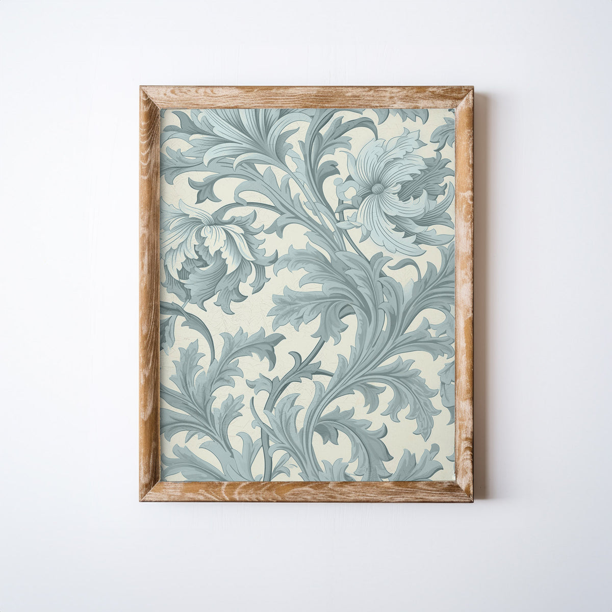 Blue Vintage Pattern Art Print – Paper House Print Shop