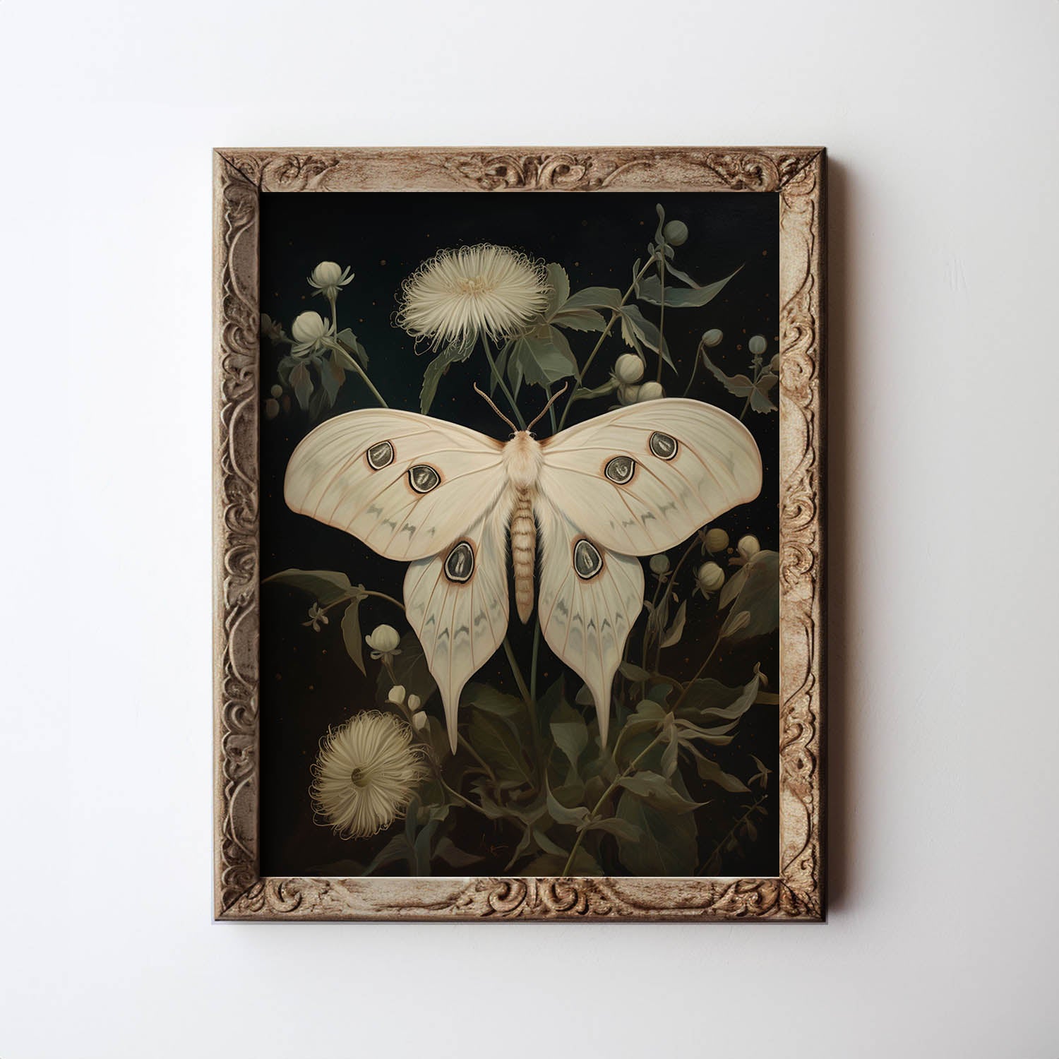 Luna store Moth original painting